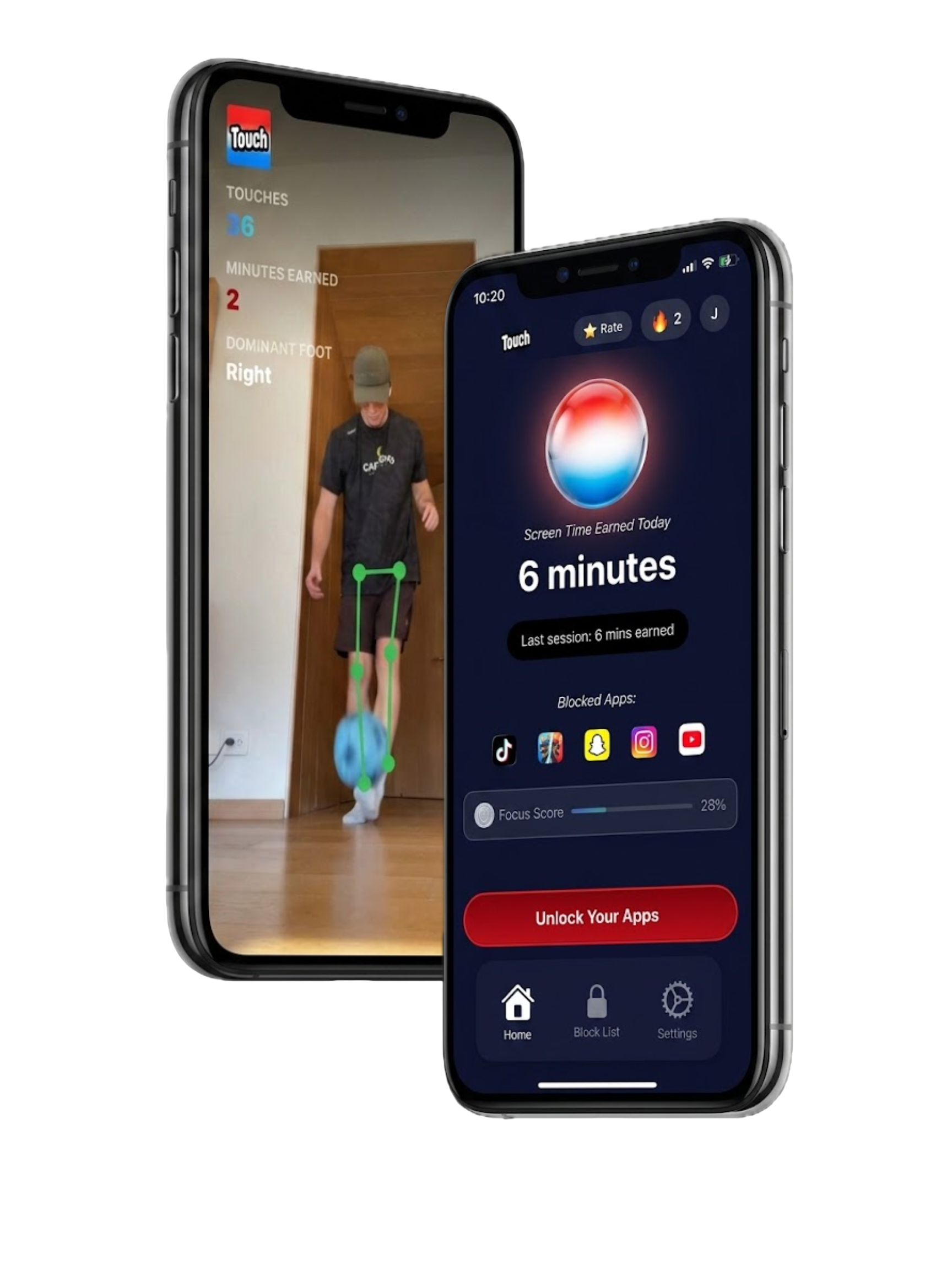 Touch app preview